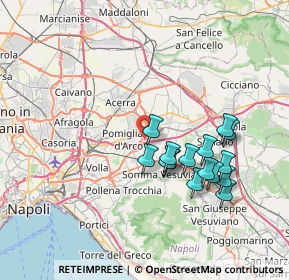 Mappa Via C. Alberto dalla Chiesa, 80038 Pomigliano d'Arco NA, Italia (7.33067)