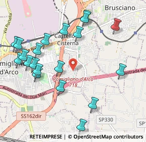 Mappa Via C. Alberto dalla Chiesa, 80038 Pomigliano d'Arco NA, Italia (1.262)