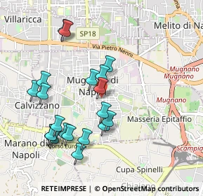 Mappa Via Alcide De Gasperi, 80018 Mugnano di Napoli NA, Italia (1.0425)