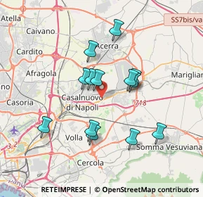 Mappa Via Traversa Buonpensiero, 80038 Pomigliano d'Arco NA, Italia (3.31846)