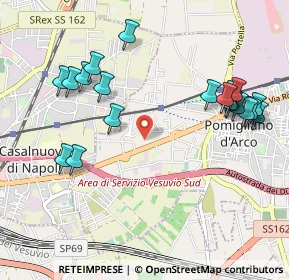 Mappa Via Traversa Buonpensiero, 80038 Pomigliano d'Arco NA, Italia (1.2305)