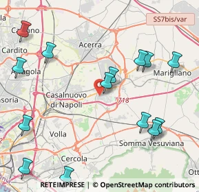 Mappa Via San Giacomo, 80038 Pomigliano d'Arco NA, Italia (5.54143)