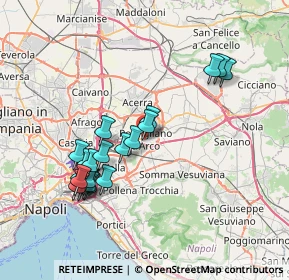 Mappa Via San Giacomo, 80038 Pomigliano d'Arco NA, Italia (7.742)