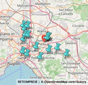 Mappa Via San Giacomo, 80038 Pomigliano d'Arco NA, Italia (6.575)