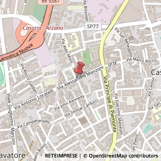 Mappa Via manzoni 77, 80026 Casoria, Napoli (Campania)