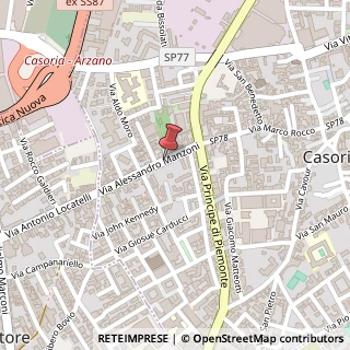 Mappa Via manzoni alessandro 106, 80026 Casoria, Napoli (Campania)