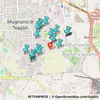 Mappa Via Contrada Rossa, 80018 Mugnano di Napoli NA, Italia (0.424)