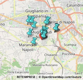 Mappa Via Edmondo de Amicis, 80018 Mugnano di Napoli NA, Italia (0.96389)