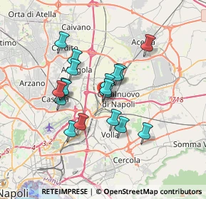 Mappa CAP, 80013 Casalnuovo di Napoli NA, Italia (2.98667)