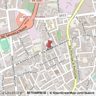 Mappa Via Alessandro Manzoni, 75, 80026 Casoria, Napoli (Campania)