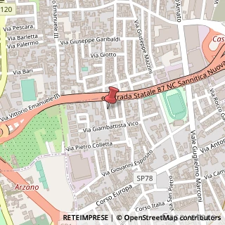 Mappa Via Gaetano Filangieri, 16, 80020 Casavatore, Napoli (Campania)