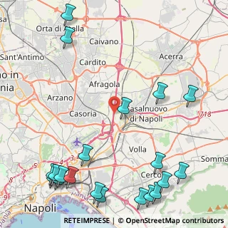 Mappa Milano - Napoli, 80021 Casoria NA, Italia (6.8405)