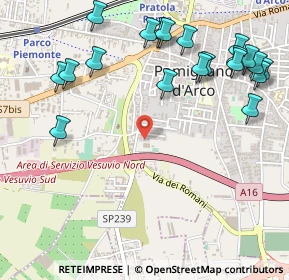 Mappa Viale Luigi Einaudi, 80038 Pomigliano d'Arco NA, Italia (0.7075)
