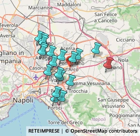 Mappa Viale Luigi Einaudi, 80038 Pomigliano d'Arco NA, Italia (6.28947)