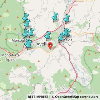 Mappa Via Gioacchino Pedicini, 83100 Avellino AV, Italia (4.36583)