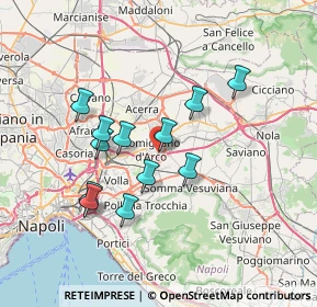 Mappa Via Udine, 80038 Pomigliano d'Arco NA, Italia (6.64667)