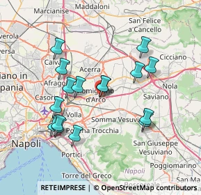 Mappa Via Udine, 80038 Pomigliano d'Arco NA, Italia (7.37563)