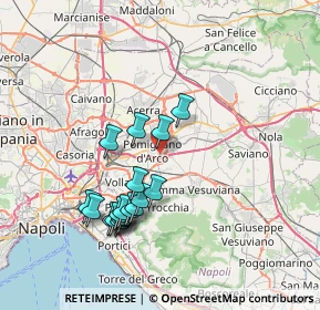 Mappa Via Udine, 80038 Pomigliano d'Arco NA, Italia (7.59111)