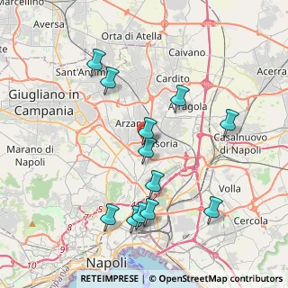 Mappa Via Domenico Cimarosa, 80020 Casavatore NA, Italia (4.34167)