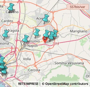 Mappa Via Luigi Einaudi, 80038 Pomigliano d'Arco NA, Italia (6.09125)
