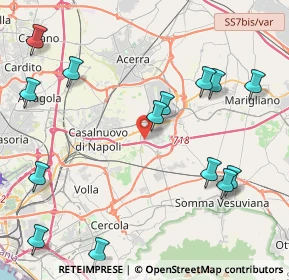Mappa Via Luigi Einaudi, 80038 Pomigliano d'Arco NA, Italia (5.55143)