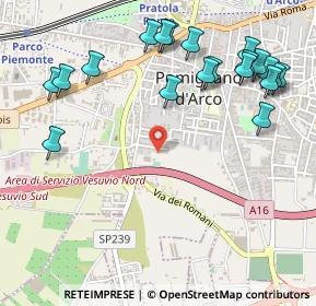 Mappa Via Luigi Einaudi, 80038 Pomigliano d'Arco NA, Italia (0.685)