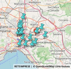 Mappa Via Luigi Einaudi, 80038 Pomigliano d'Arco NA, Italia (6.91)