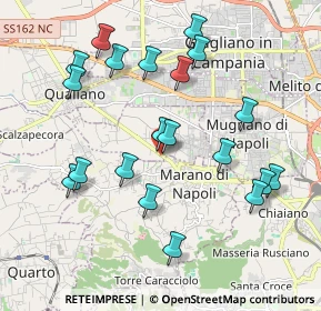 Mappa Via Giordano Bruno, 80012 Marano di Napoli NA, Italia (2.1815)