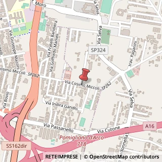 Mappa Via Cosimo Miccoli, 134, 80038 Pomigliano d'Arco, Napoli (Campania)