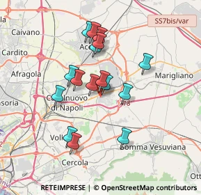 Mappa Via Caserta, 80038 Pomigliano d'Arco NA, Italia (3.22313)