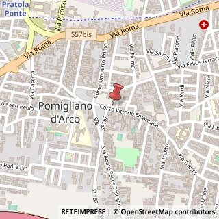 Mappa Corso Vittorio Emanuele, 102, 80038 Pomigliano d'Arco, Napoli (Campania)