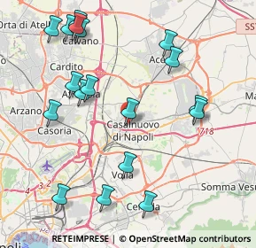 Mappa Via Lucio Battisti, 80013 Casalnuovo di Napoli NA, Italia (5.03222)