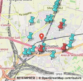 Mappa Via Lucio Battisti, 80013 Casalnuovo di Napoli NA, Italia (1.098)