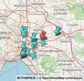 Mappa Via Merisi Caravaggio, 80038 Pomigliano d'Arco NA, Italia (6.619)