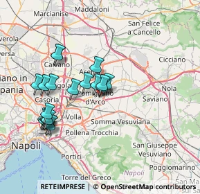 Mappa Via Merisi Caravaggio, 80038 Pomigliano d'Arco NA, Italia (7.434)