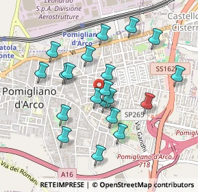 Mappa Via Merisi Caravaggio, 80038 Pomigliano d'Arco NA, Italia (0.459)