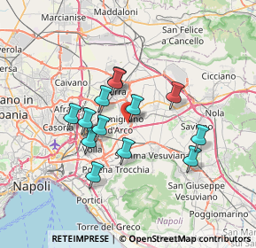 Mappa Via del Tintoretto, 80038 Pomigliano d'Arco NA, Italia (6.13077)