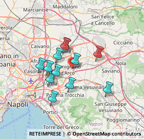 Mappa Via Antonio Mancino, 80038 Pomigliano d'Arco NA, Italia (5.84667)