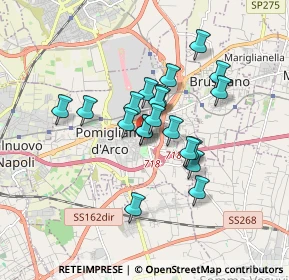 Mappa Via Antonio Mancino, 80038 Pomigliano d'Arco NA, Italia (1.385)