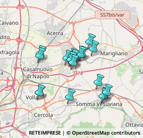 Mappa Via Antonio Mancino, 80038 Pomigliano d'Arco NA, Italia (2.95444)