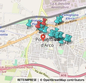 Mappa Via Vittorio Tufano, 80038 Pomigliano d'Arco NA, Italia (0.356)
