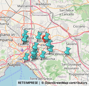 Mappa Via Vittorio Tufano, 80038 Pomigliano d'Arco NA, Italia (6.40857)