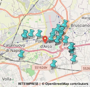 Mappa Via Vittorio Tufano, 80038 Pomigliano d'Arco NA, Italia (1.7575)