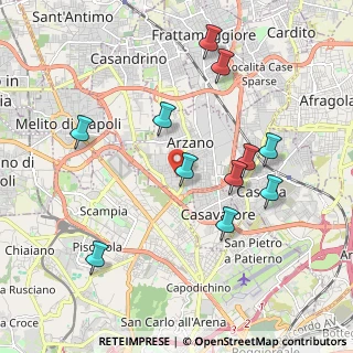 Mappa Via Luigi Einaudi, 80022 Arzano NA, Italia (2.13091)