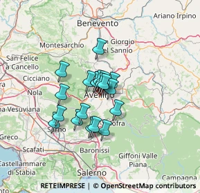 Mappa Via Castagno S. Francesco, 83100 Avellino AV, Italia (8.944)