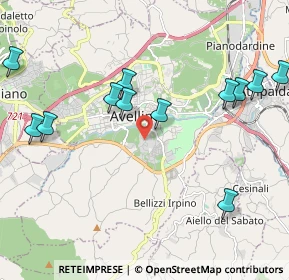 Mappa Via Castagno S. Francesco, 83100 Avellino AV, Italia (2.525)