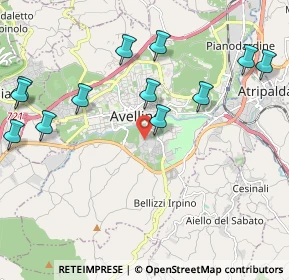 Mappa Via Castagno S. Francesco, 83100 Avellino AV, Italia (2.5925)