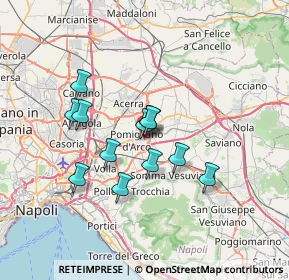 Mappa Via di Giacomo, 80038 Pomigliano d'Arco NA, Italia (5.85833)