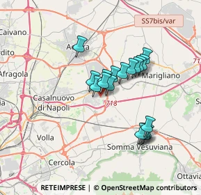 Mappa Via di Giacomo, 80038 Pomigliano d'Arco NA, Italia (2.89444)