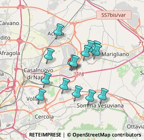 Mappa Via di Giacomo, 80038 Pomigliano d'Arco NA, Italia (3.06357)